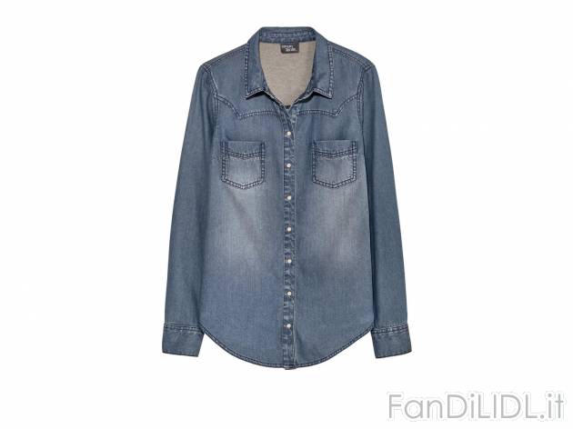 Camicia in jeans da donna , prezzo 6.99 &#8364;  
-  In puro cotone