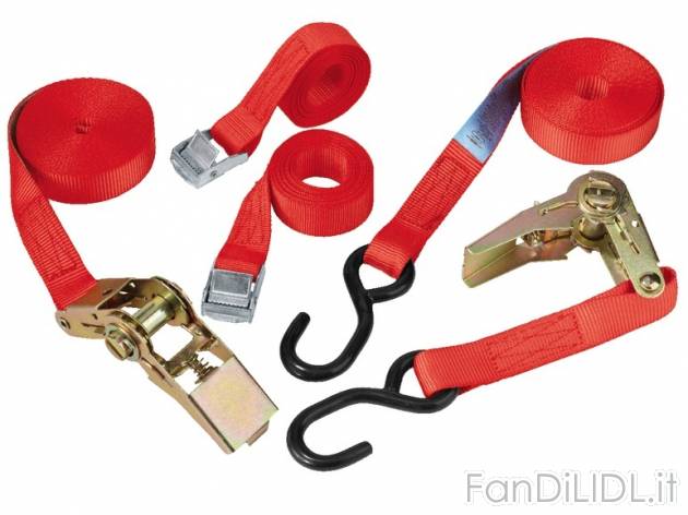 Set cinghie tiranti Powerfix, prezzo 7,99 &#8364; per Al set 
- 1 cinghia tirante ...