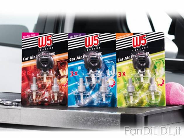 Deodorante per auto W5, prezzo 3,99 &#8364; per 24-ml-confezione 
- Assortito ...