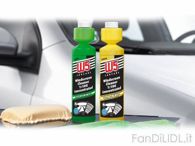 Detergente per vetri auto concentrato W5, prezzo 1,29 &#8364; per 250-ml-confezione ...
