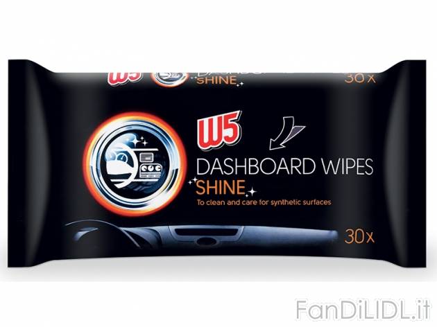 Panni detergenti lucidanti per interni auto W5, prezzo 1,79 &#8364; per 30-pezzi-confezione ...