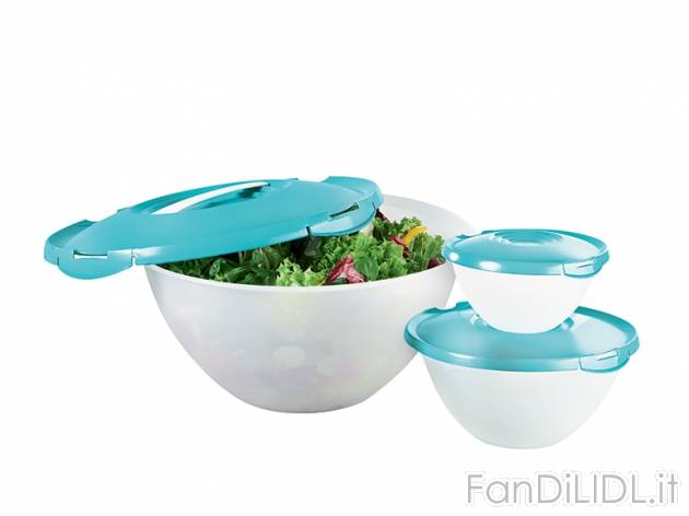 Set ciotole Ernesto, prezzo 7,99 &#8364; per Al set 
- Chiusure a clip 
- 3 ...