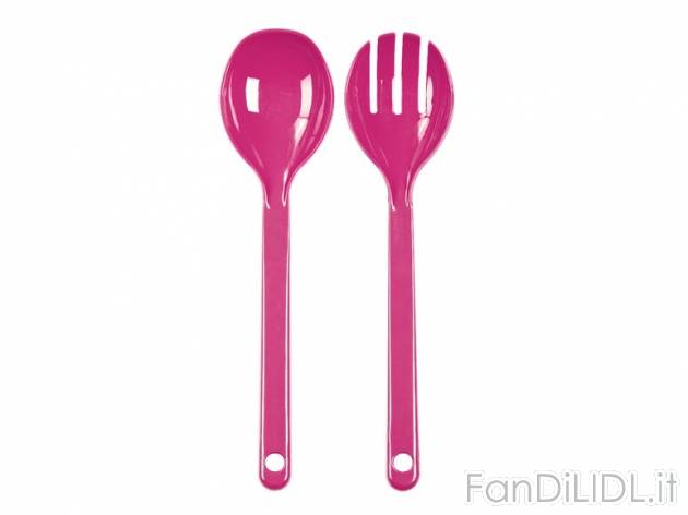 Set di posate in plastica per insalata Ernesto, prezzo 0,99 &#8364; per Al set ...