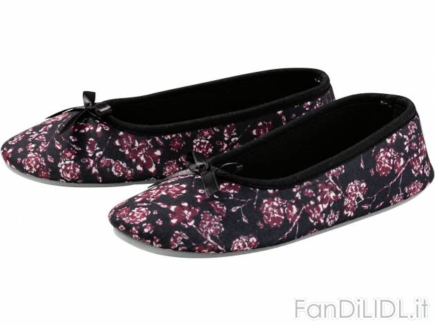 Pantofole a ballerina da donna , prezzo 3.99 &#8364;  
-  Con suola antiscivolo