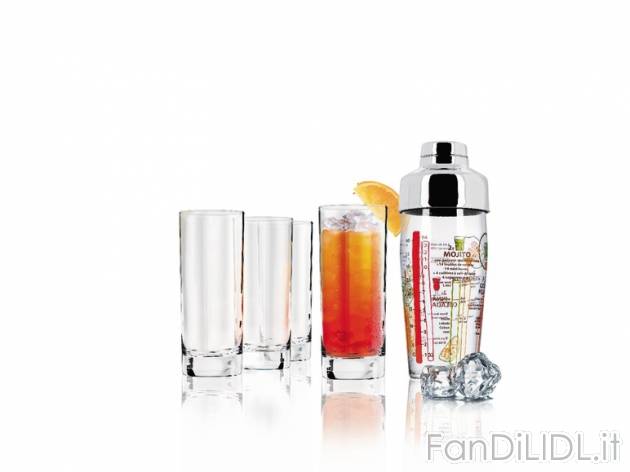 Set shaker e bicchieri da cocktail Ernesto, prezzo 12,99 &#8364; per Al set ...