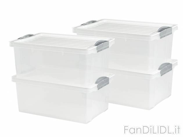 Box portaoggetti, 13L, 2 pezzi o 4,5L, 4 pezzi , prezzo 8.99 &#8364; 
- Chiusure ...
