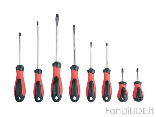 Set cacciaviti Powerfix, prezzo 4,99 &#8364; per Al set 
- Con punte magnetiche ...