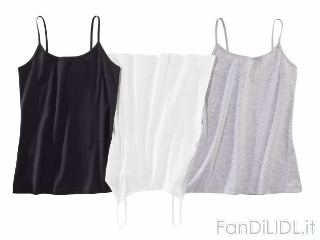 Top da donna , prezzo 6.99 &#8364; per Alla confezione 
-  Misure: S-L
-  3 pezzi