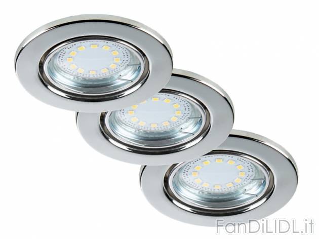 Set faretti da incasso a LED Livarno Lux, prezzo 2,99 &#8364; per Alla confezione ...