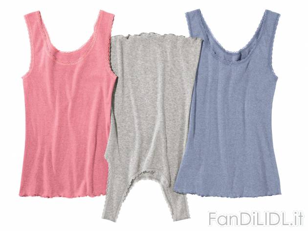 Canotta da donna a costine , prezzo 8.99 &#8364; per Alla confezione 
- Misure: ...