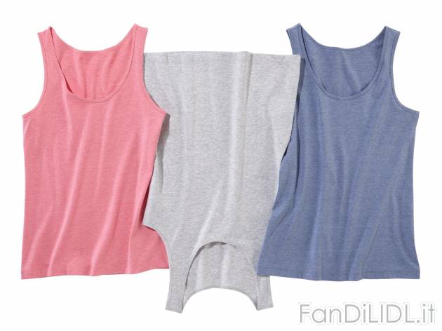 Canotta da donna , prezzo 8.99 &#8364; per Alla confezione 
-  Misure: S-L
-  3 pezzi