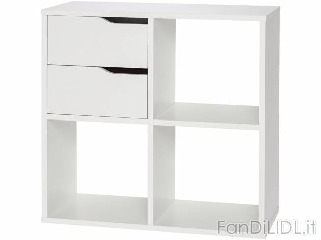Mobiletto con 4 ripiani e 2 cassetti , prezzo 39.99 &#8364; 
- Antigraffio ...