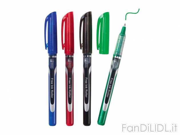 Penne roller, 4 pezzi , prezzo 1.49 &#8364;  
-  Spessore del tratto: 0,4-0,6 mm