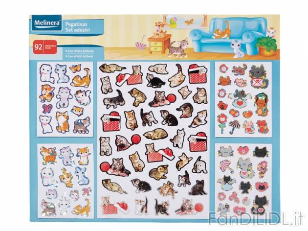 Adesivi per bambini Melinera, prezzo 1,49 &#8364; per Alla confezione 
- Con ...