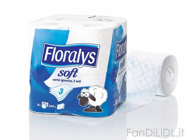 Carta igienica , prezzo 1,49 &#8364; per Alla confezione, 8 rotoli EUR.