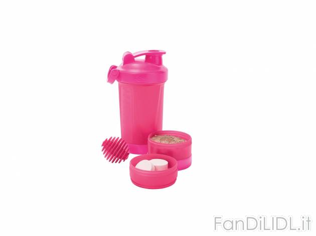 Shaker per proteine , prezzo 4.99 &#8364; 
- Due contenitori svitabili per ...