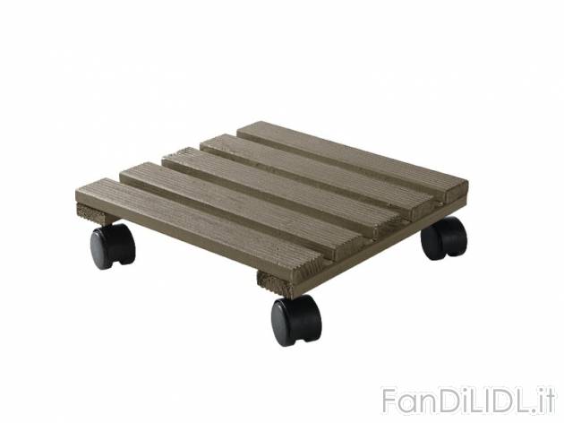 Portavaso con rotelle Livarno Lux, prezzo 4,99 &#8364; per Alla confezione 
- ...