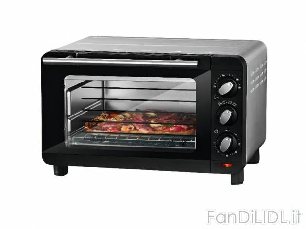 Forno elettrico con grill, nero o argento , prezzo 39,99 &#8364; per Alla confezione ...