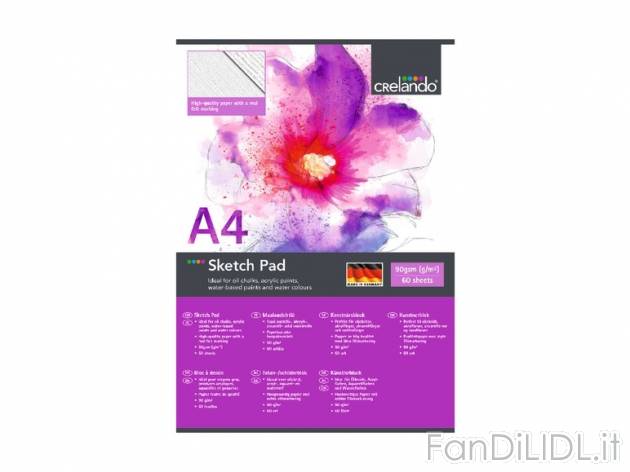 Blocco da disegno A3/A4 , prezzo 1,99 &#8364; per Alla confezione 
- Pregiata ...