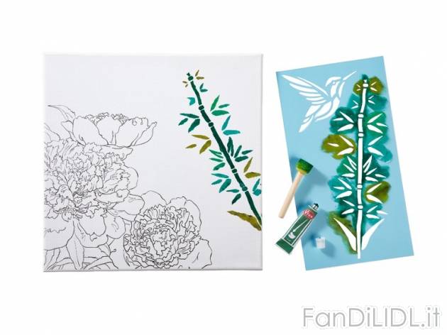 Set per dipingere , prezzo 4,99 &#8364; per Al set 
- Contenuto del kit: - Tela ...