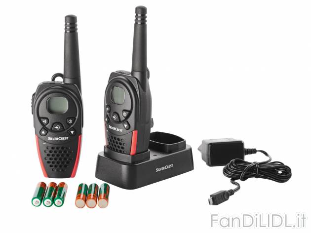 Set ricetrasmettitore , prezzo 34.99 &#8364; 
- Copertura radio fino a 8 km
- ...