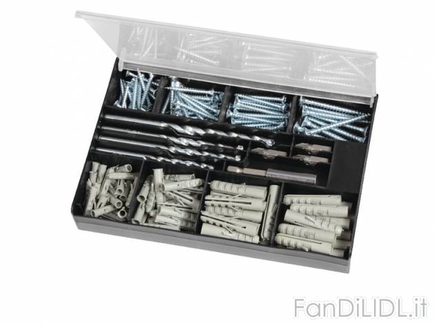 Box tasselli con viti e punte Powerfix, prezzo 4,99 &#8364; per Alla confezione ...