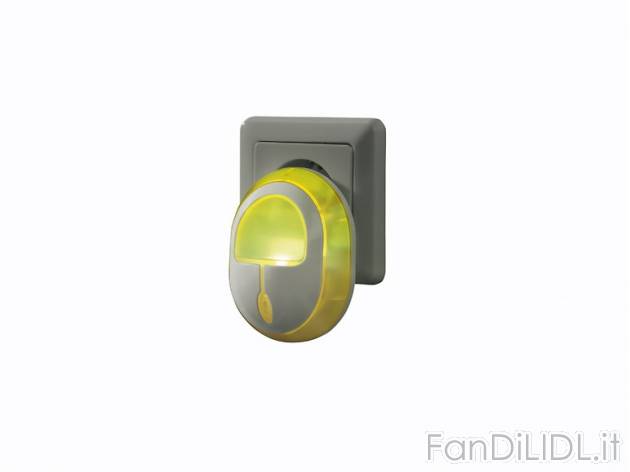 Luce notturna LED colorata Livarno Lux, prezzo 3,99 &#8364; per Alla confezione ...