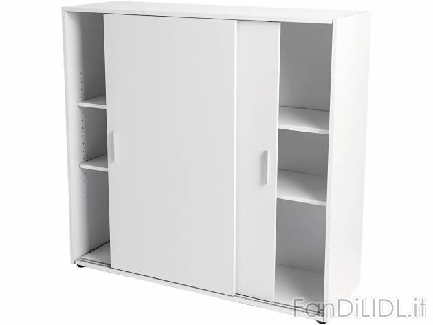 Mobiletto con ante scorrevoli , prezzo 49.00 &#8364; 
- 4 ripiani regolabili ...
