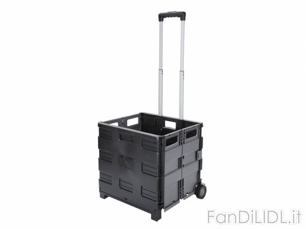Carrellino pieghevole , prezzo 16.99 &#8364; 
- Con manico telescopico estraibile ...