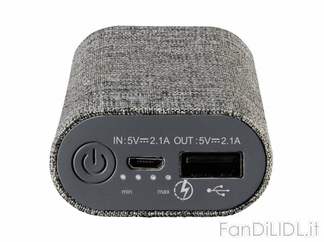 Batteria esterna Powerbank 5200 mAh , prezzo 9.99 &#8364; 
- Tempo di ricarica: ...