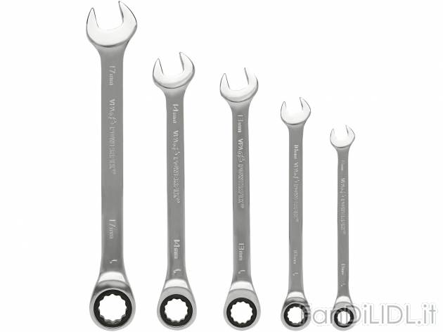Set chiavi a cricchetto , prezzo 9.99 &#8364; 
- In acciaio lucido cromato
- ...