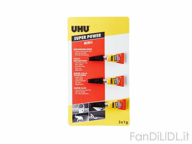Colla istantanea, 3x1g , prezzo 1.99 &#8364;