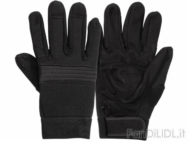Guanti da lavoro , prezzo 6.99 &#8364;  
-  Con chiusura a strappo
