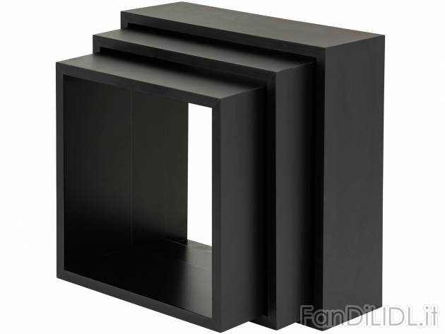 Set mensole a cubo, 3 pezzi , prezzo 8.99 &#8364; 
- In 3 diverse misure:
- ...