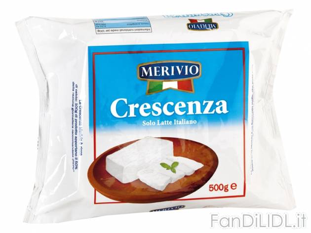 Crescenza Italiamo, prezzo 1,99 &#8364; per 500 g, € 3,98/kg EUR. 
- Solo ...