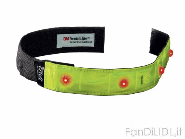 Fascia riflettente LED , prezzo 5,99 &#8364; per Alla confezione 
- 4 LED molto ...