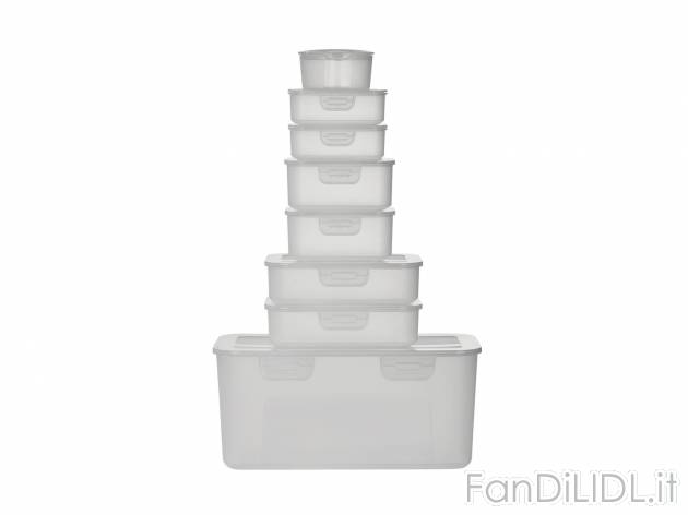 Set contenitori salvafreschezza, 8 pezzi , prezzo 5.99 &#8364; 
- Con pratica ...