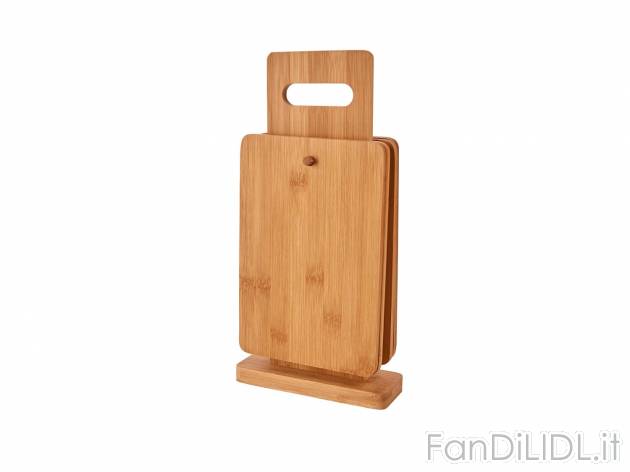Tagliere, 4 pezzi o contenitore per tè , prezzo 5.99 &#8364; 
- In bamb&#249;Tagliere, ...