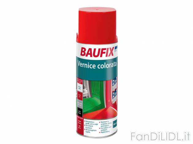 Vernice colorata spray 400 ml , prezzo 2.99 &#8364;