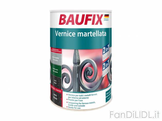 Vernice per ferro battuto, per ferro zincato o per basculanti garage , prezzo 5.99 ...