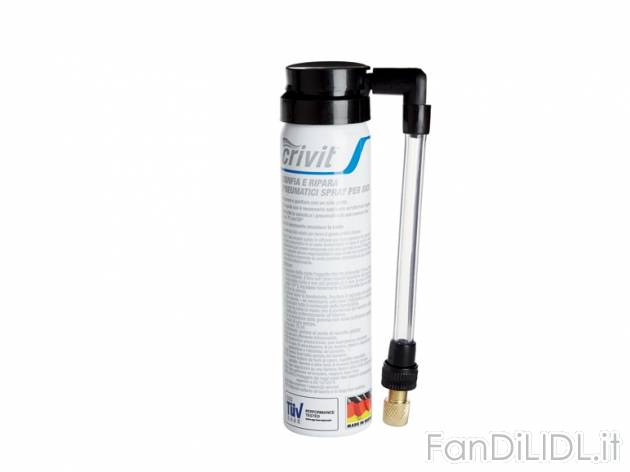 Gonfia e ripara pneumatici spray per bici , prezzo 1,99 &#8364; per Alla confezione ...