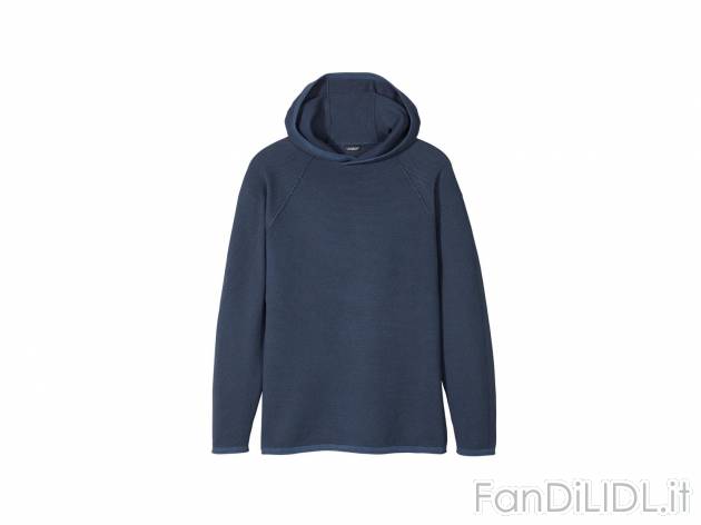 Pullover con cappuccio da uomo , prezzo 12.99 &#8364;  
-  In puro cotone