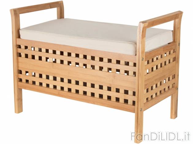 Cassapanca con cuscino , prezzo 39.99 &#8364; 
- In bamb&#249;
- Scomparto ...