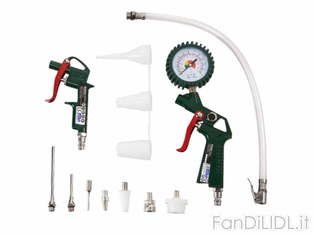 Set accessori per compressore Parkside, prezzo 12,99 &#8364; per Alla confezione ...