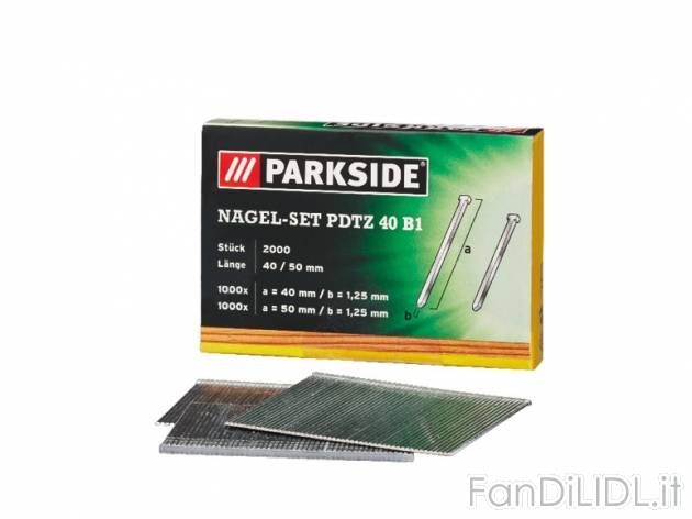 Set graffe o chiodi Parkside, prezzo 2,99 &#8364; per Alla confezione 
- A scelta ...