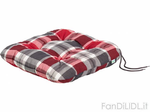 Cuscino per sedia 40x40 cm, 2 pezzi , prezzo 5.99 &#8364; 
- Con laccetti per ...