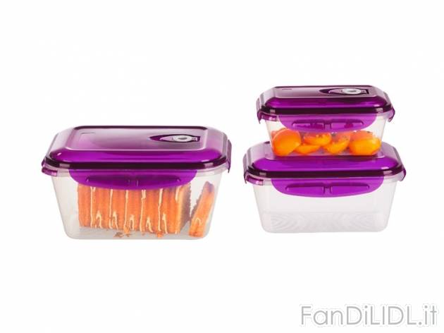Set contenitori salvafreschezza Ernesto, prezzo 9,99 &#8364; per Al set 
- Impilabili ...