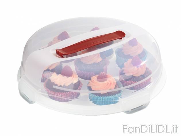 Contenitore 2 in 1 per torte e cupcake , prezzo 5,99 &#8364; per Alla confezione ...