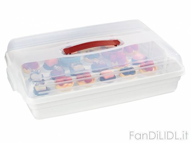 Contenitore rettangolare per cupcake , prezzo 8,99 &#8364; per Alla confezione ...