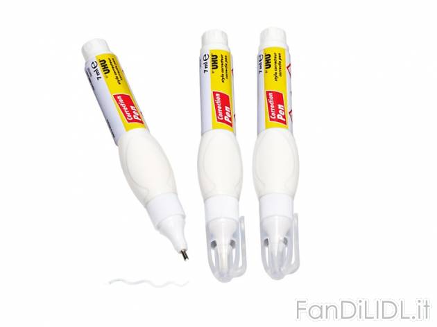 Correttore a nastro o a penna, 3 pezzi , prezzo 2,99 &#8364; per Alla confezione